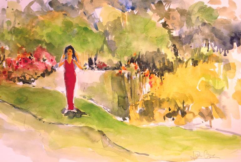 770x518 Saatchi Art Inside The Garden Of Allah Painting By Daniel Clarke - Garden Of Allah Painting