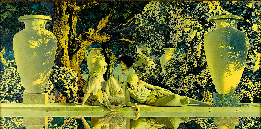 900x448 The Garden Of Allah Painting By Maxfield Parrish - Garden Of Allah Painting