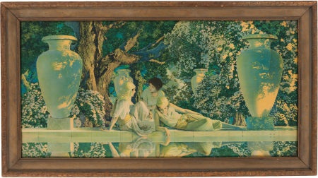 450x252 The Garden Of Allah By Maxfield Parrish On Artnet - Garden Of Allah Painting