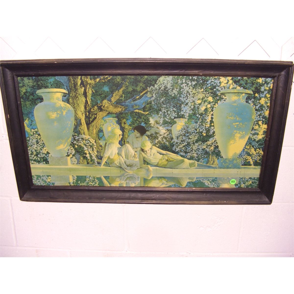 1200x1200 Large Frame Maxfield Parrish Print Garden Of Allah - Garden Of Allah Painting