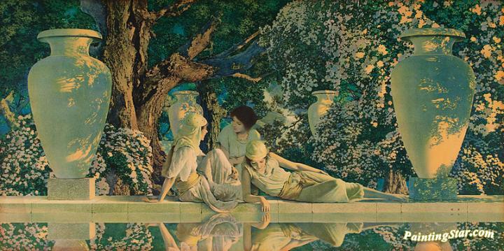 720x359 Garden Of Allah Artwork By Maxfield Parrish Oil Painting Amp Art - Garden Of Allah Painting