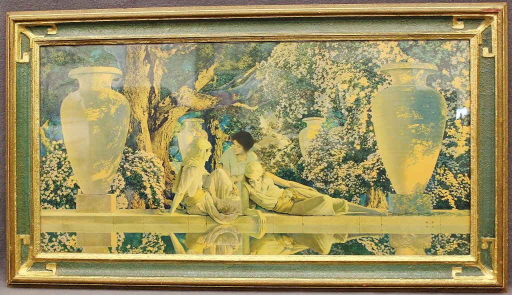 1024x590 Maxfield Parrish 34 X 19 Framed Print Garden Of Allah - Garden Of Allah Painting