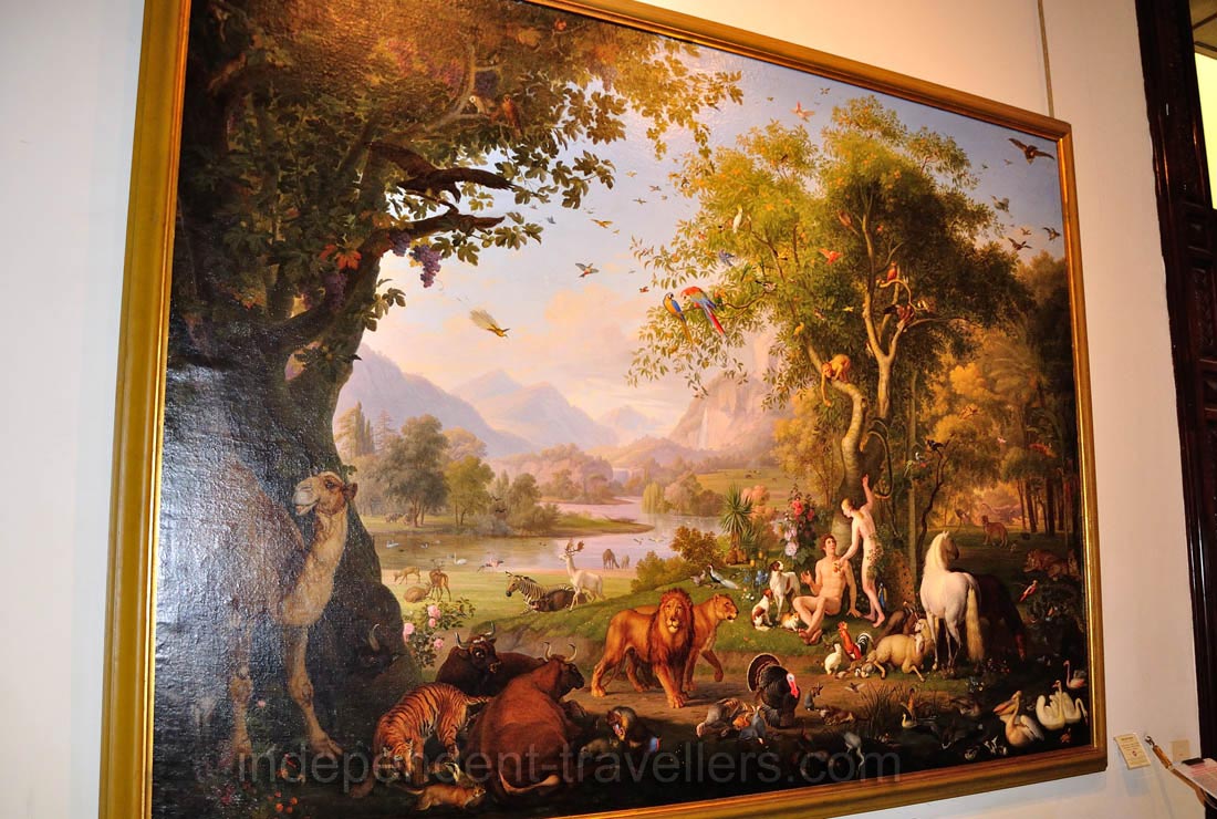 1100x740 Pinacoteca Art Gallery, Room Xvi Adam And Eve In The Garden - Garden Of Eden Painting Vatican