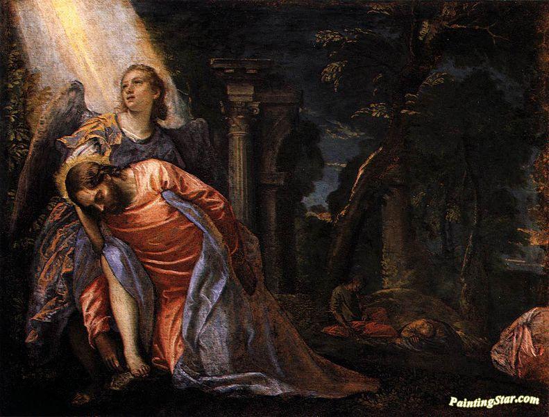 791x600 Christ In The Garden Of Gethsemane Artwork By Paolo Veronese Oil - Garden Of Gethsemane Painting
