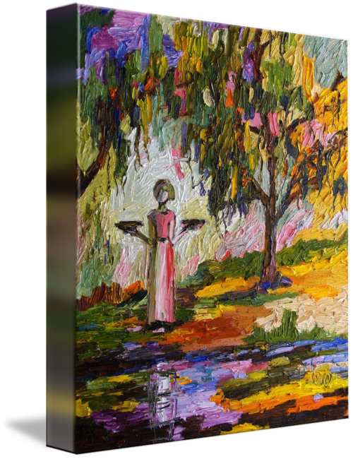 500x650 Summer In The Garden Of Good And Evil Oil Painting By Ginette Callaway - Garden Of Good And Evil Painting