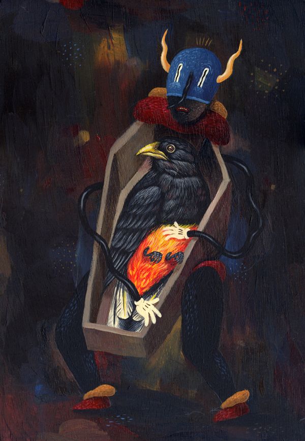 600x868 The 142 Best Aitch Images On Art Drawings, Art - Garden Of Good And Evil Painting