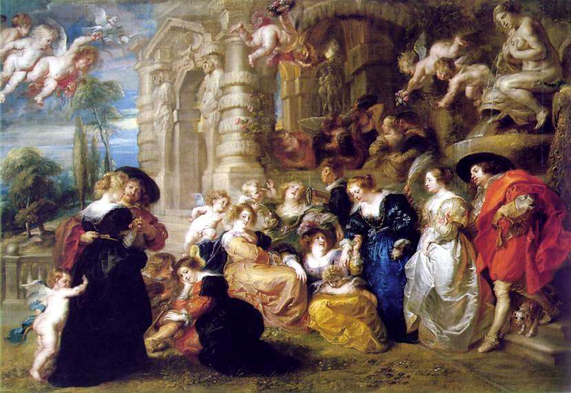 829x571 Rubens, Peter Paul The Garden Of Love - Garden Of Love Painting