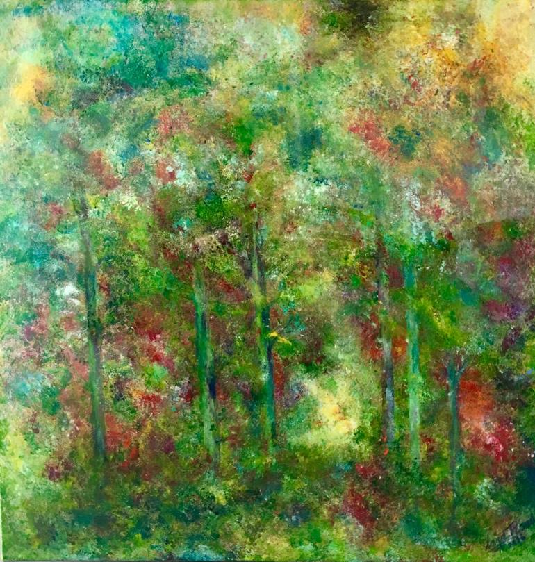 770x809 Saatchi Art Garden Of Love Painting By Lara Raad - Garden Of Love Painting