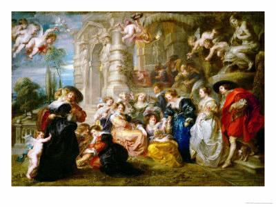 400x300 The Garden Of Love, 1633 1634 Giclee Print By Peter Paul Rubens - Garden Of Love Painting