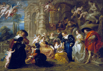 350x242 The Garden Of Love (Rubens) - Garden Of Love Painting