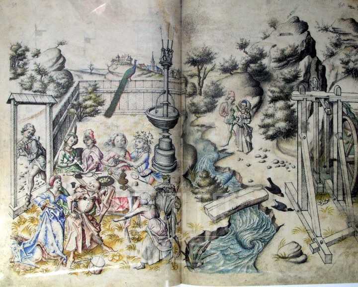 720x576 The Obscene Garden Of Love By Master Of The Housebook Art - Garden Of Love Painting