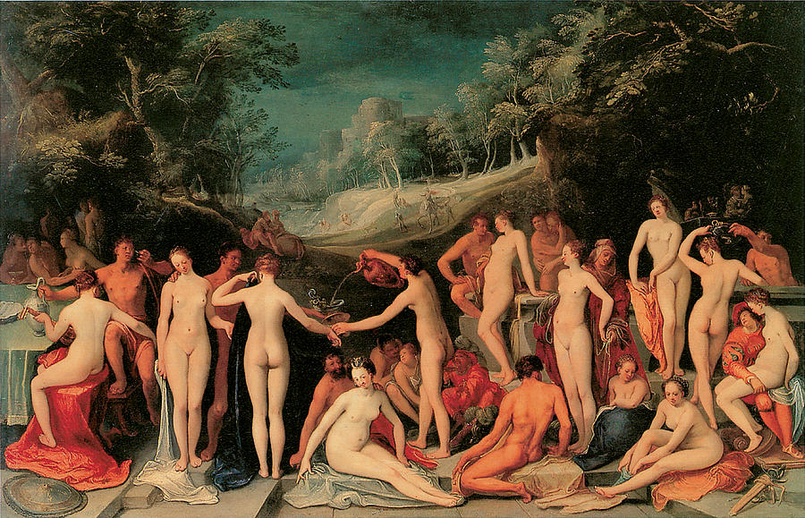 900x579 Garden Of Love Painting By Karel Van Mander I - Garden Of Love Painting