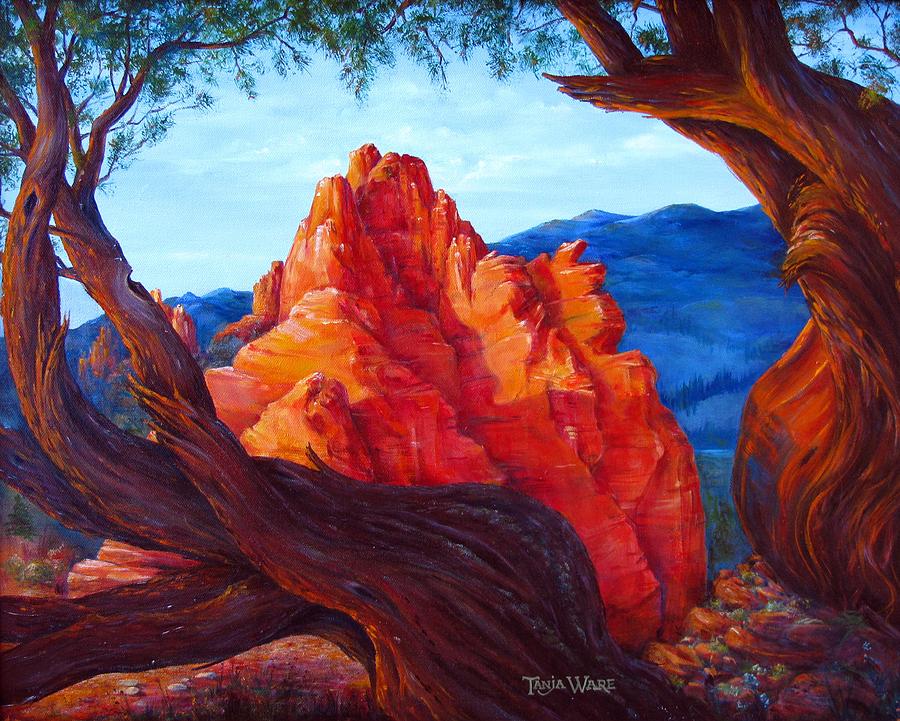 900x721 Garden Of The Gods Painting By Tanja Ware - Garden Of The Gods Painting
