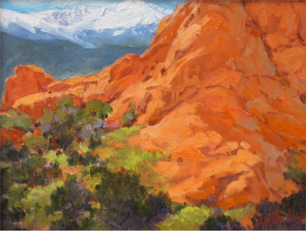 1000x754 Martha Mans Painting Garden Of The Gods Sunshine Oil On Board - Garden Of The Gods Painting