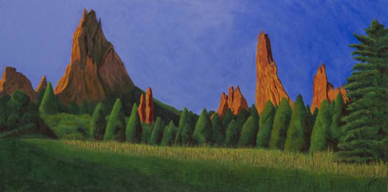 770x381 Saatchi Art Garden Of The Gods Painting By Garry Mcmichael - Garden Of The Gods Painting