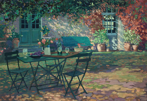 500x344 How To Paint Gardens Part Three - Garden Painting