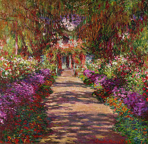 300x292 Monet Garden Paintings Fine Art America - Garden Painting
