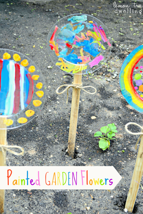 475x713 Painted Garden Flowers {Create Memories With Kids} - Garden Painting For Kids