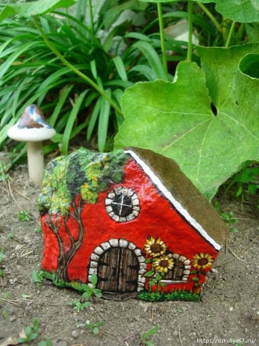 525x700 Easy Paint Rock For Try - Garden Painting For Kids