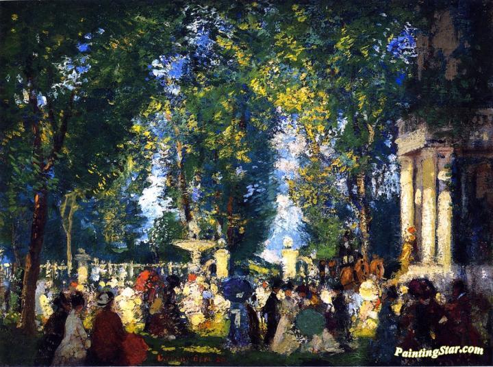 720x536 The Garden Party Artwork By Gifford Beal Oil Painting Amp Art Prints - Garden Party Painting