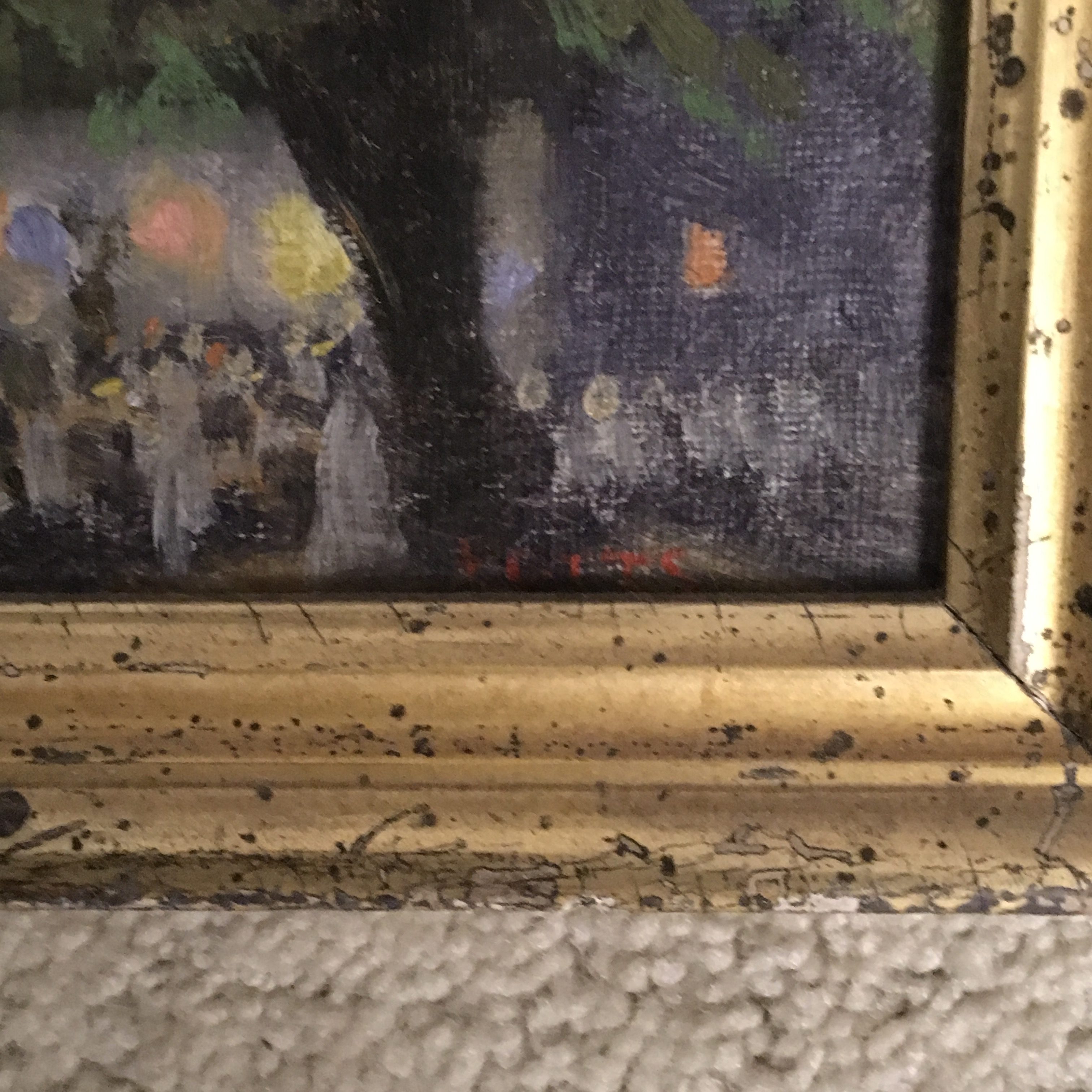 3024x3024 William Sherman Potts [1876 1930] New York Artist Impressionist - Garden Party Painting