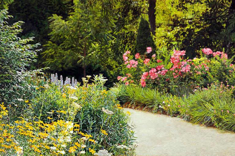 768x509 Jeffrey Vaughn - Garden Path Painting