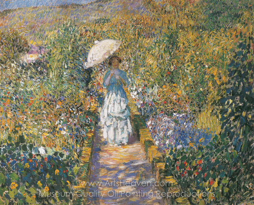 Garden Path Painting at PaintingValley.com | Explore collection of ...