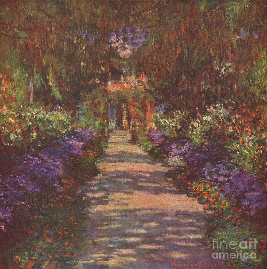 893x900 Garden Path Painting By Extrospection Art - Garden Path Painting