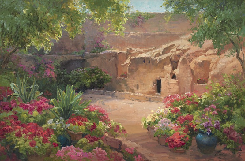 Garden Tomb Painting at PaintingValley.com | Explore collection of