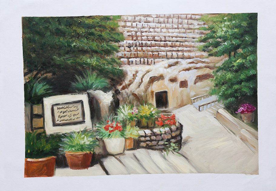 Garden Tomb Painting at PaintingValley.com | Explore collection of