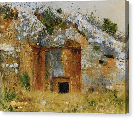 546x485 The Garden Tomb Canvas Prints Fine Art America - Garden Tomb Painting