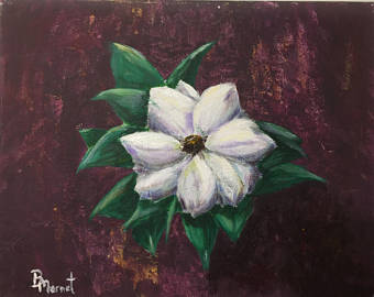 340x270 Gardenia Painting Etsy - Gardenia Flower Painting