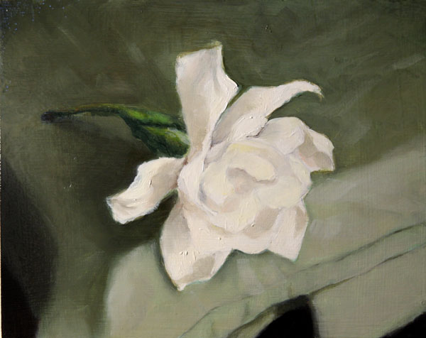 600x476 Clair Hartmann Daily Painting Gardenia - Gardenia Painting