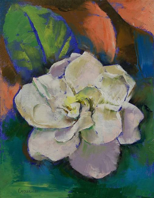 506x650 Gardenia By Michael Creese - Gardenia Painting
