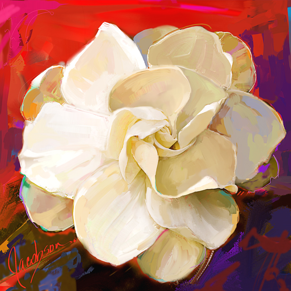 600x600 Painting Revisits - Gardenia Painting