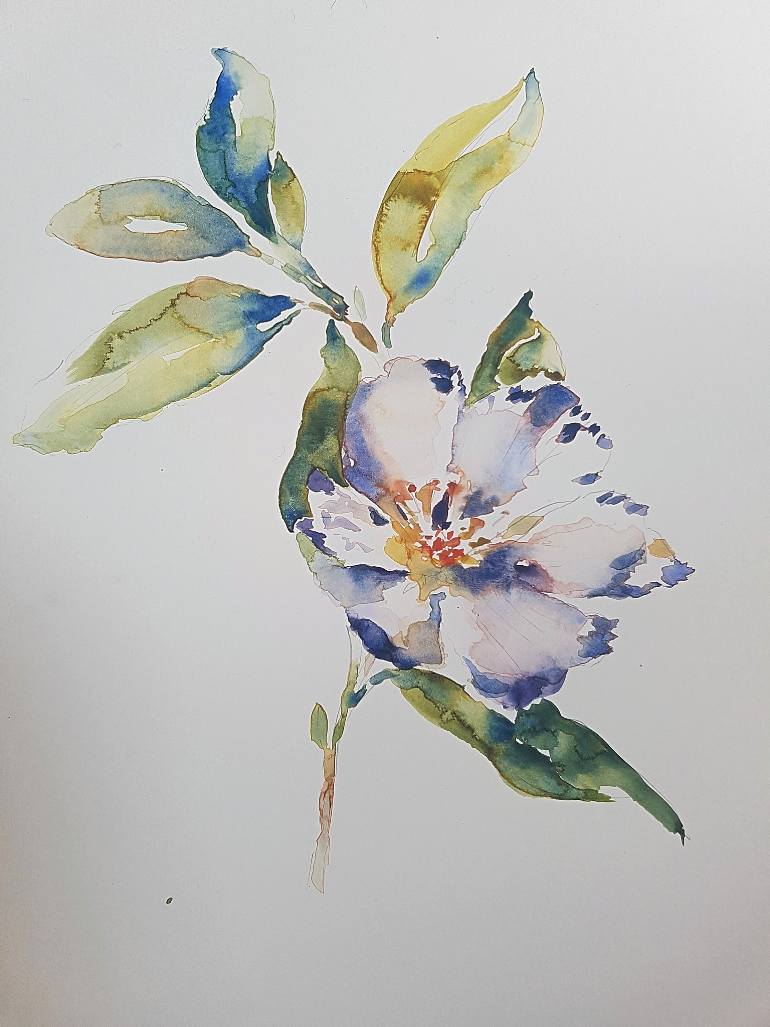 770x1027 Saatchi Art Gardenia Painting By Amanda Cutlack - Gardenia Painting