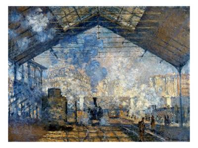 400x300 Monet Gare St Lazare, 1877 Giclee Print By Claude Monet - Gare Painting