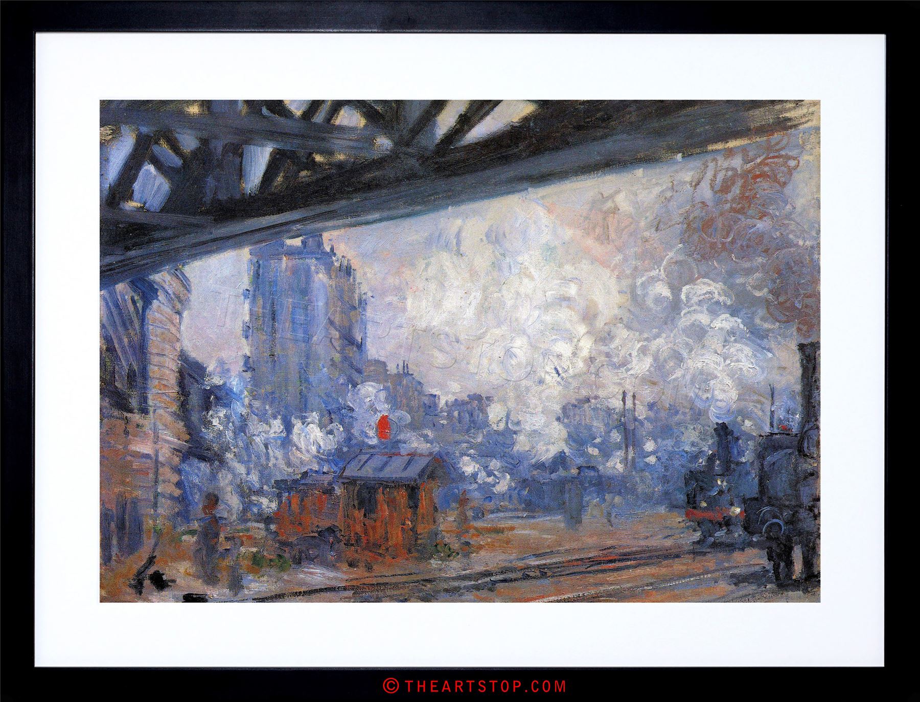 1800x1373 Painting Monet Gare St Lazare Old Master Framed Picture Art Print - Gare Painting