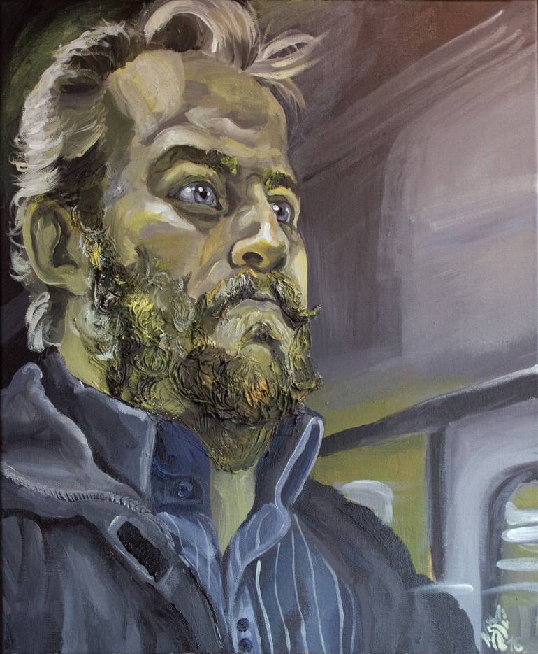 770x935 Saatchi Art Le Train Entre En Gare Painting By Cindy Nikolic - Gare Painting