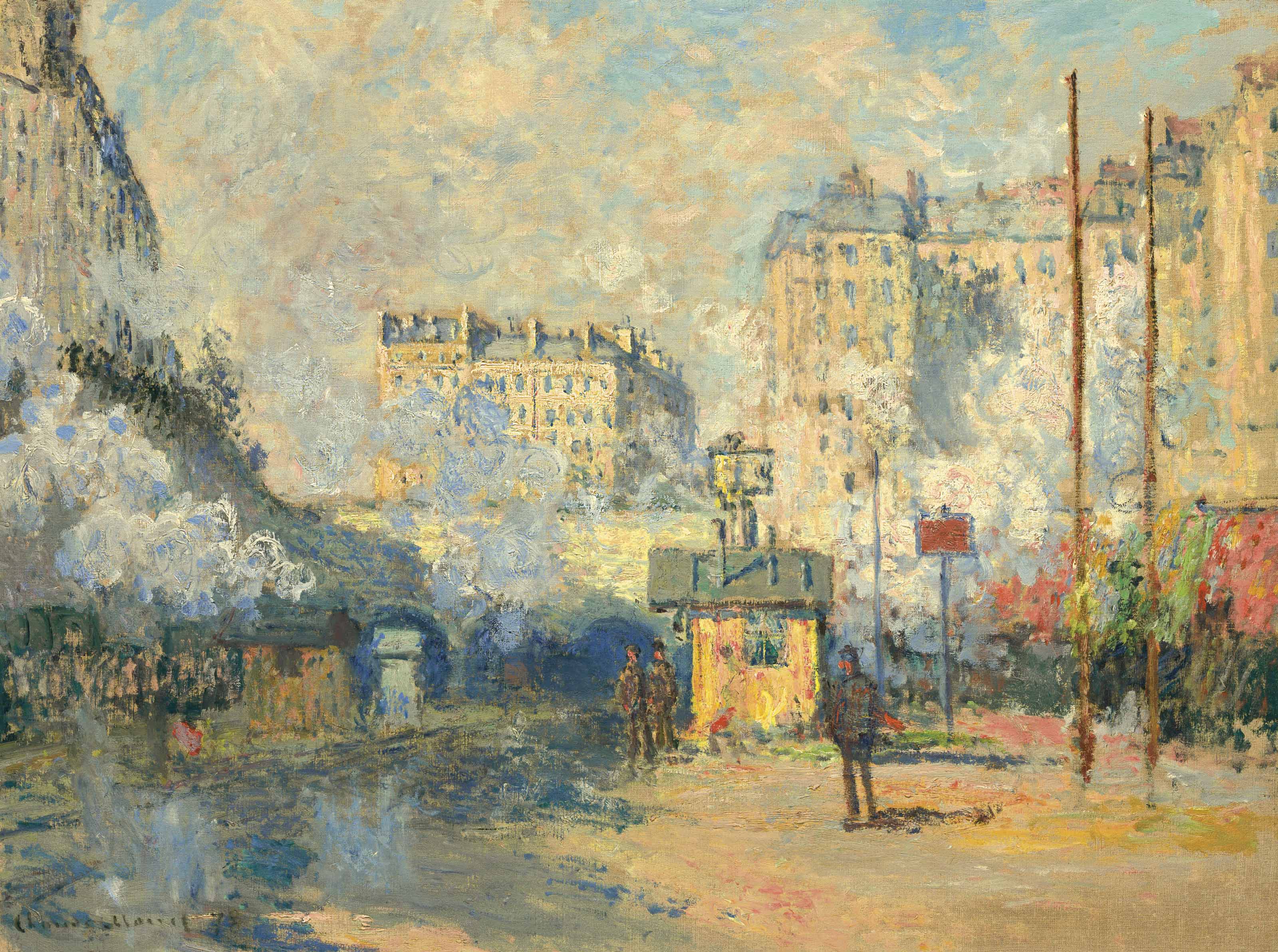 3200x2383 Claude Monet (1840 1926) De La Gare Saint Lazare - Gare Painting