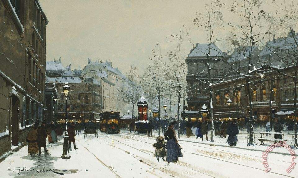 960x573 Eugene Galien Laloue Gare Du Nord Paris Painting - Gare Painting