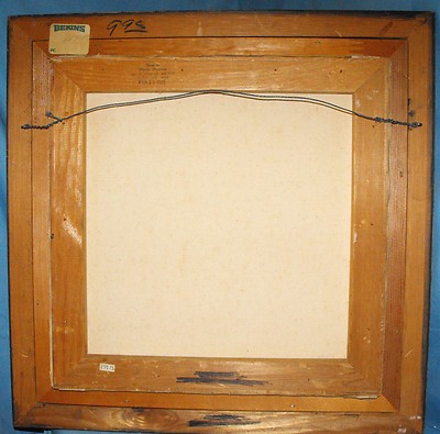 400x395 Vintage Gare 1972 Tree Painting On Canvas By Gare. 20.75 X 20.75 - Gare Tree Painting