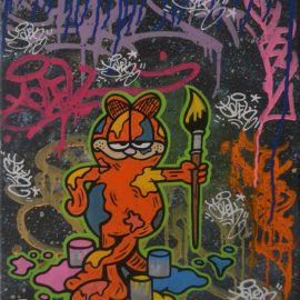 270x270 Garfield By Jolek, 2016 Painting Artsper (33645) - Garfield Painting