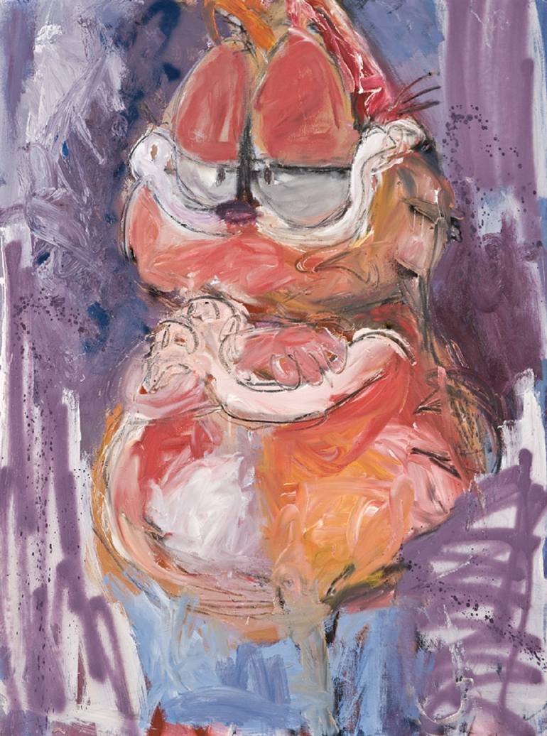 770x1036 Saatchi Art Garfield Painting By Job Ortiz - Garfield Painting