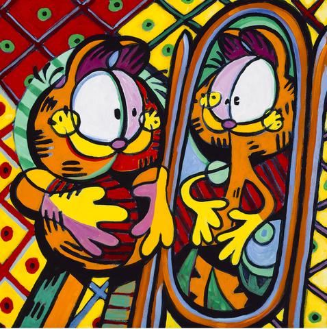 478x480 All Canvas Art Giclees Garfield's Art Gallery Amp Collectibles - Garfield Painting