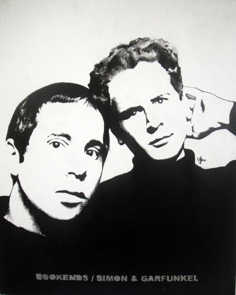 801x998 Simon And Garfunkel - Garfunkel Painting