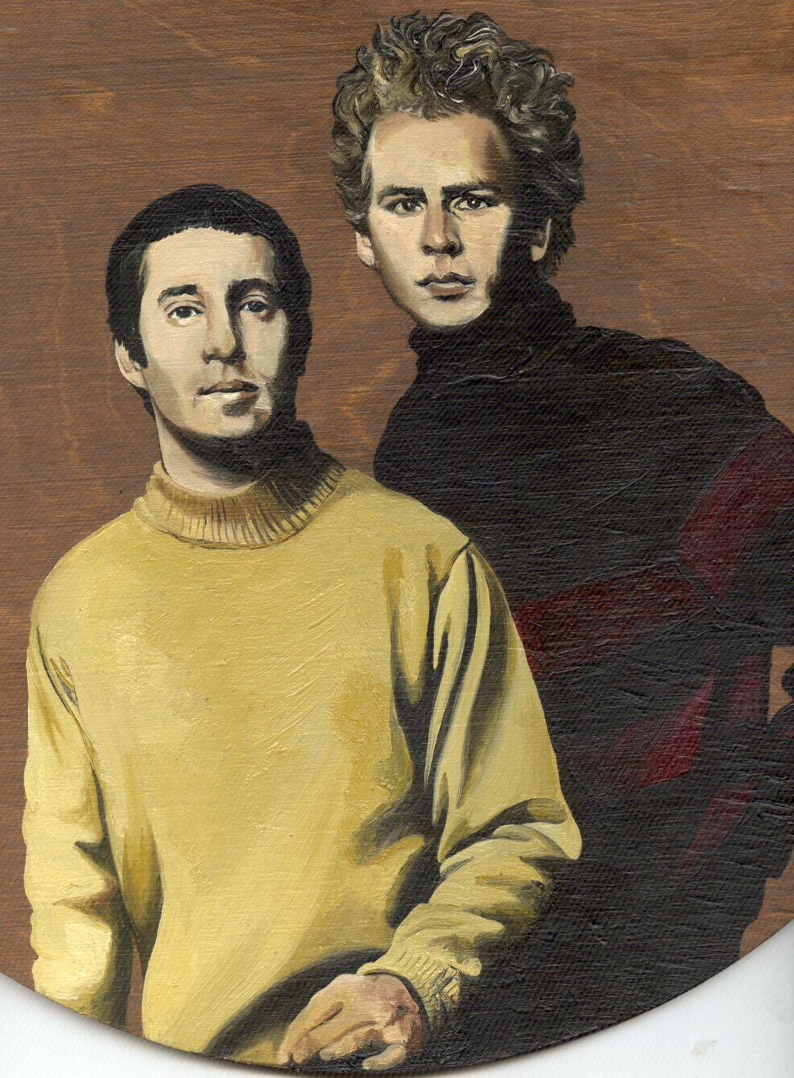 1142x1550 Simon And Garfunkel By Rilkeanheart - Garfunkel Painting
