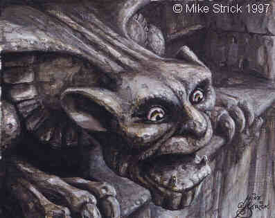 397x315 Fantasy Art Gallery - Gargoyle Painting
