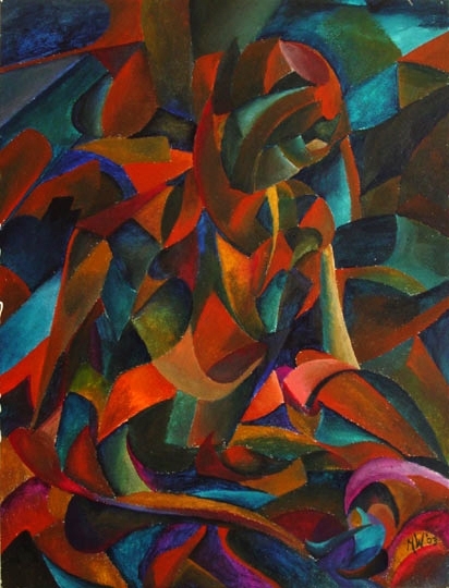 412x540 Mark Webster - Gargoyle Painting