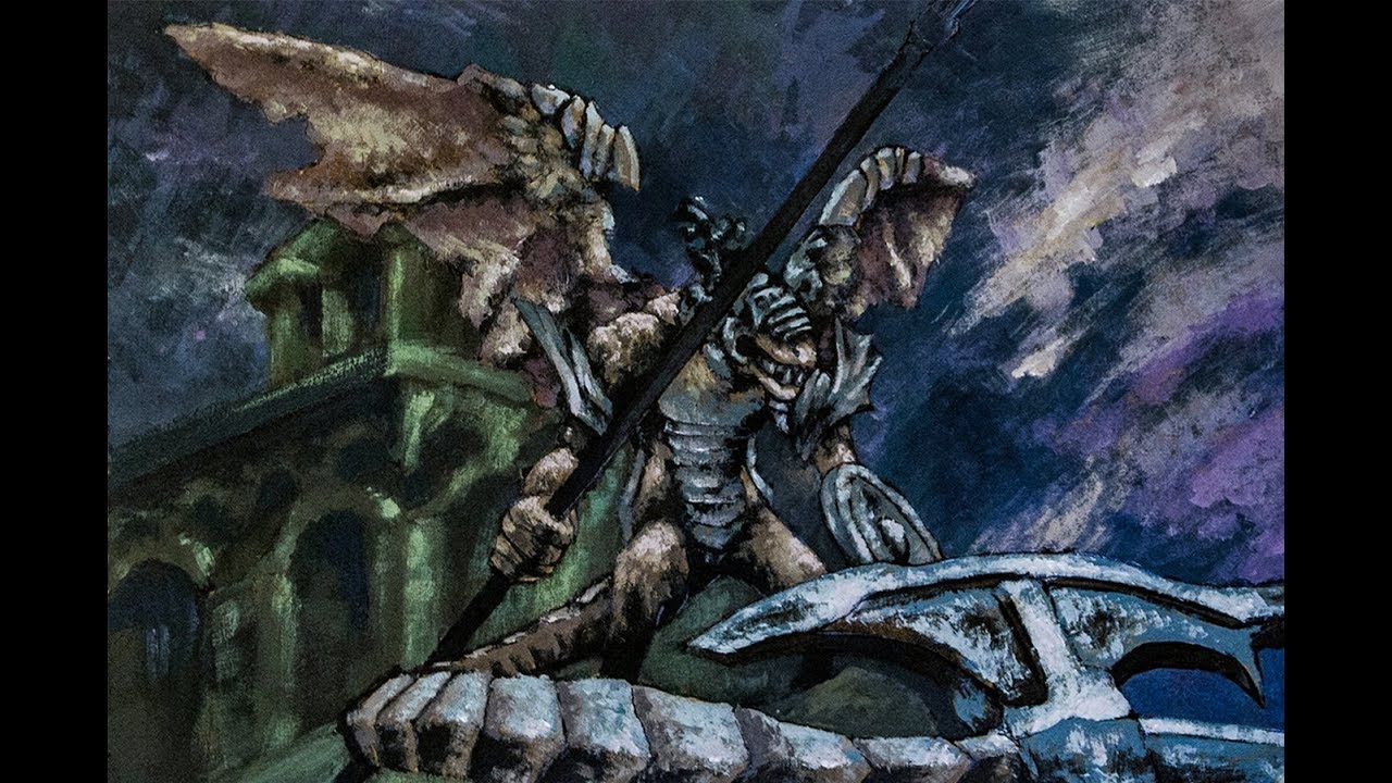 1280x720 Painting Timelapse Gargoyle (Dark Souls) - Gargoyle Painting
